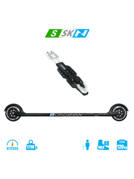 Snow Feeling Skating 650 Black - Avec Fixations - Nordeex