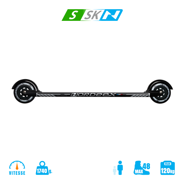 Ski-Roues Nordeex - Snow Feeling Skating 610 Black Avec Fixations