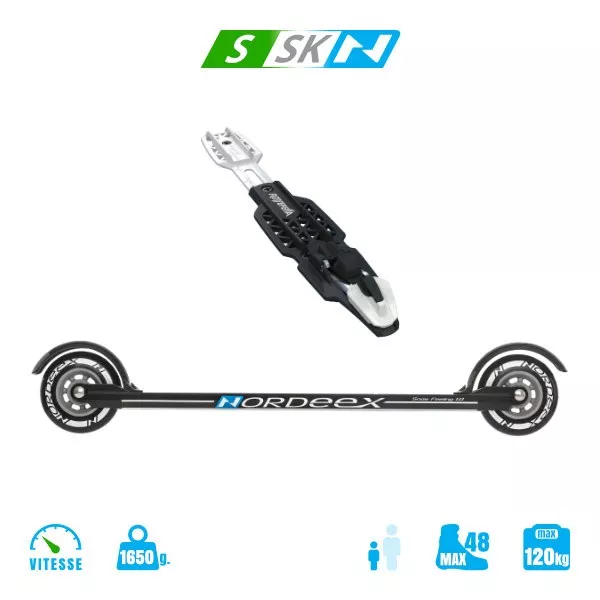 Ski-Roues Nordeex - Snow Feeling Skating 530 Grey Avec Fixations